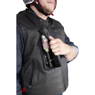 Custom Leder Weste Gr. XL