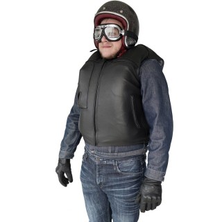 Custom Leder Weste Gr. XL