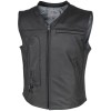 Custom Leder Weste Gr. XL