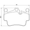 Tarox Bremsbeläge 112 Strada passend für Porsche Boxster (987) 2.9, Cayman (987) 3.4 Sport