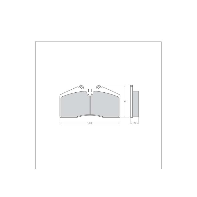 Tarox Bremsbeläge 116 Track passend für Porsche 911 (964,993), Porsche 928, Porsche 944, Porsche 968