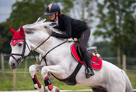 Helite Airjump auf einem Reitsportturnier